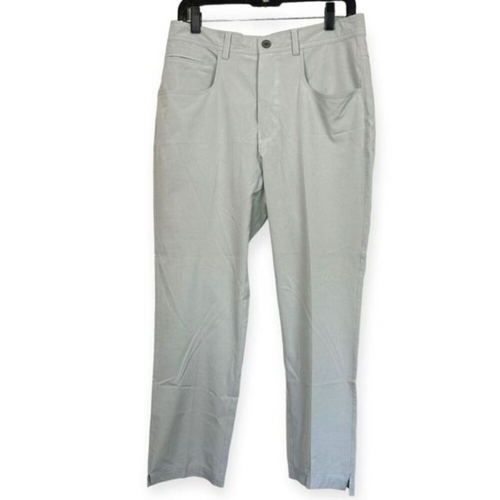 Straight Down Men's 30x27 Wicking Golf Pants Polyester‎ Spandex Gray *Read